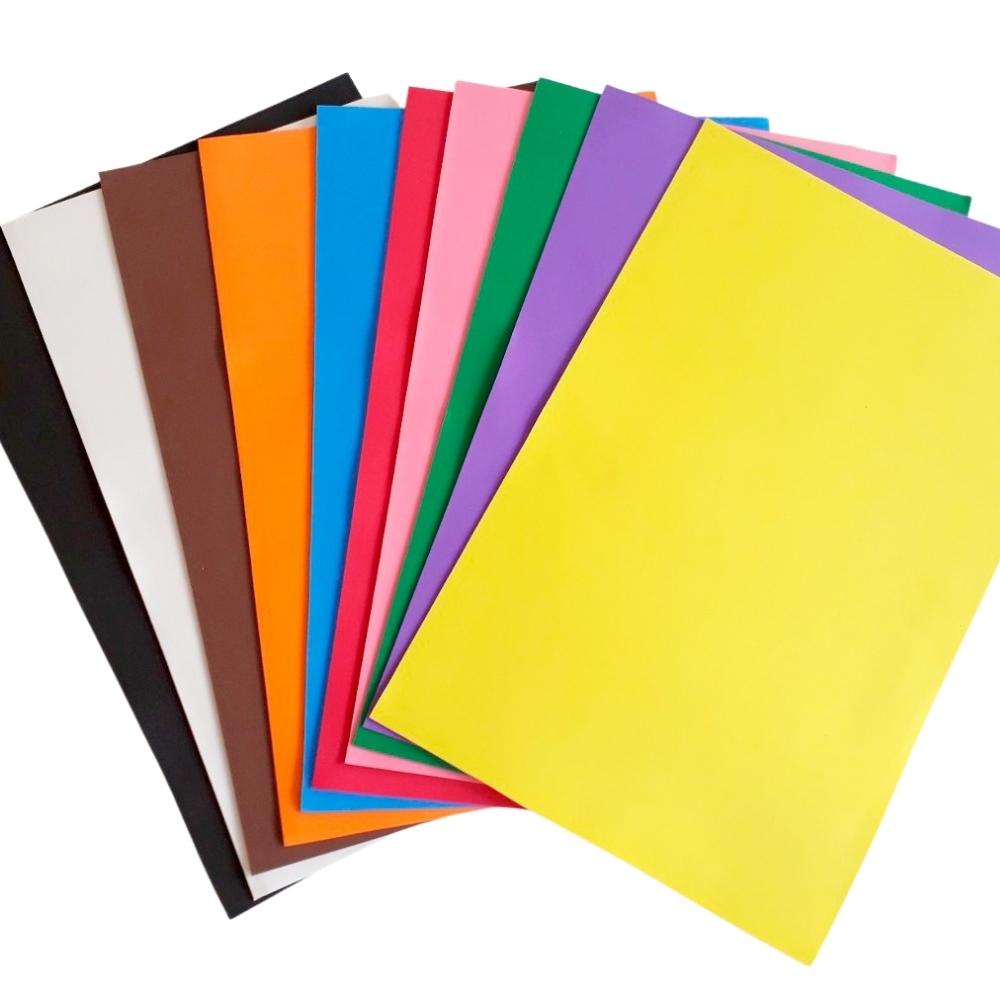 Folhas de Eva Liso 40X47 - 10 Folhas Escolha a Cor