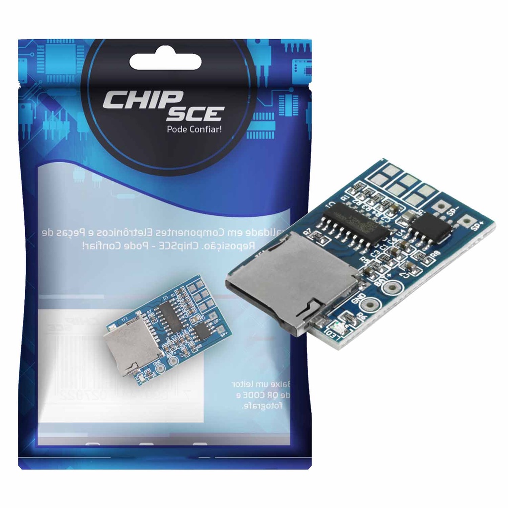 Módulo Mp3 Cartão De Memória Tf Para Automação Ard. Rasp