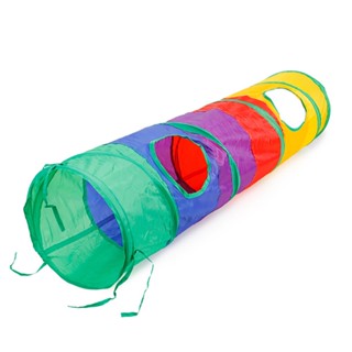 Brinquedo Interativo Para Gatos Pets Túnel Labirinto Colorid