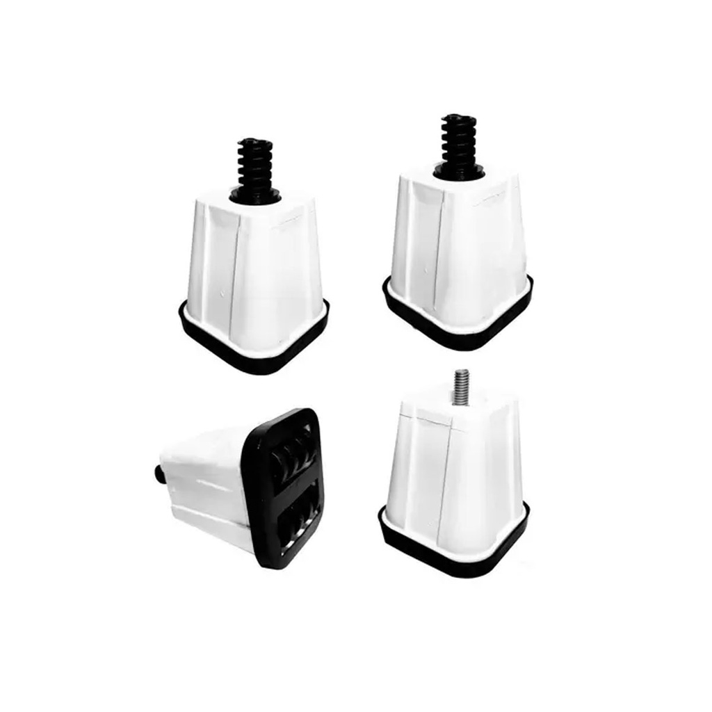 Kit 4 Pés com Rodas Para fogão e Geladeira Quality