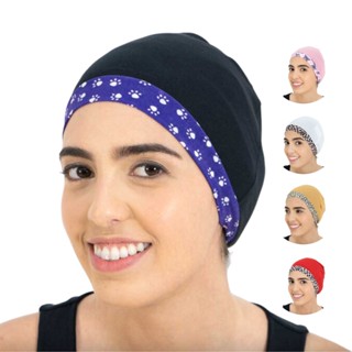 Touca Nero para Cabelo Com Barra Estampada Anti Frizz Santa Clara