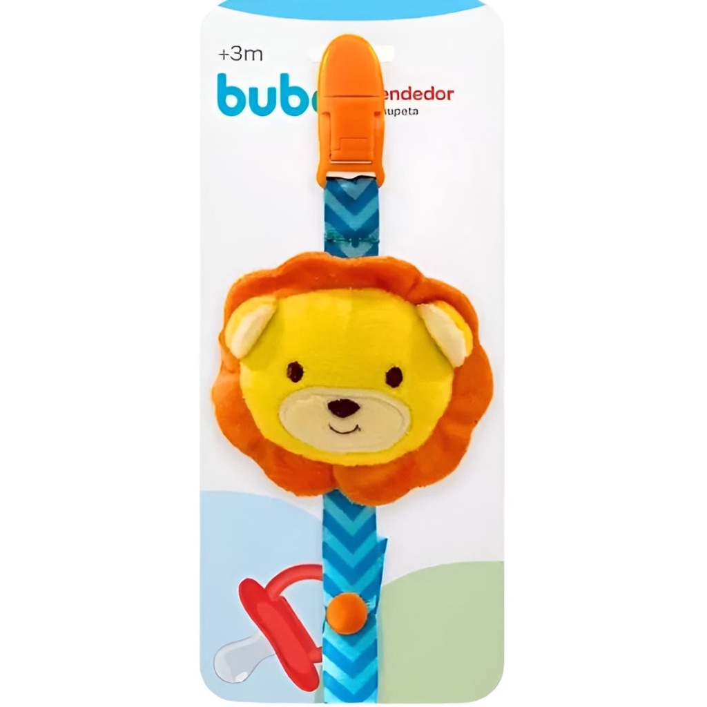 Prendedor de Chupeta Animal Fun Leão Macaco Girafa Buba
