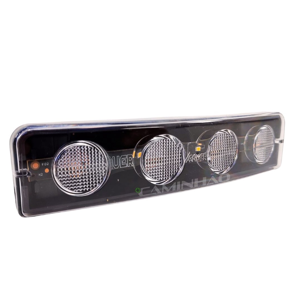 Detalhes do Kit 5 Lanterna Tapa-Sol para Scania 124 S5 LED Amarela Exportação Fio (1326935)