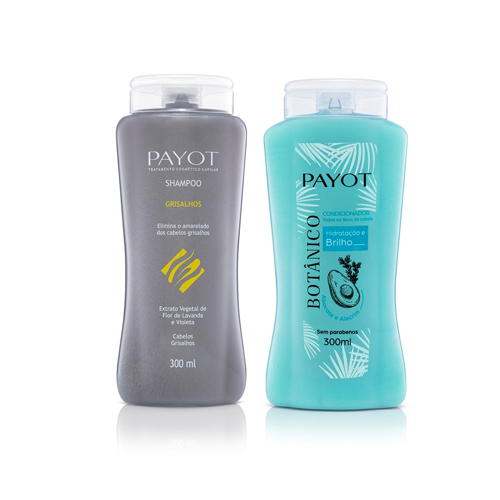 Kit Shampoo Grisalhos e Condicionador Abacate Alecrim Payot