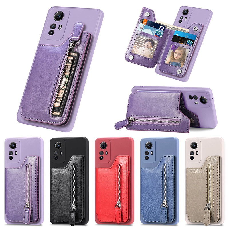 Capa De Couro Com Zíper Para Carteira Samsung Galaxy A05 A05S A15 A25 A35 A55 A14 A24 A34 A54 A13 A23 A33 A53 A73 A12 A22 A52 Telefone em Oferta na Shopee