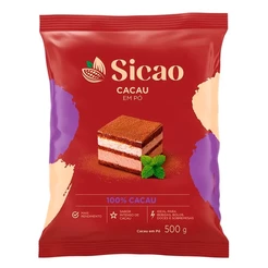 Pó 100% Cacau - 500 g - 1 unidade - Sicao - Rizzo