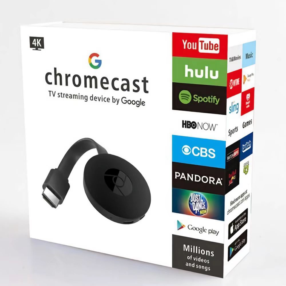 Original Chromecast G2 4K Ultra HD Google Miracast K4R7 para transmissão de TV de alta definição