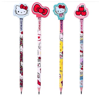 LAPIS HELLO KITTY COM BORRACHA NA PONTA Leo E Leo