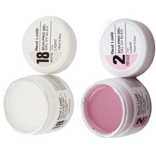 Kit 2 Sculping  Gel Real Love 15 ML Linha Light - 18 e 2