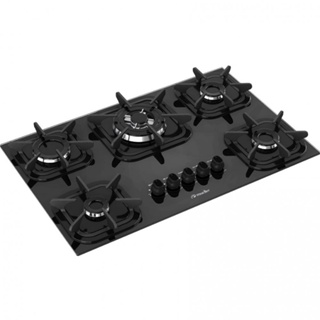 Cooktop 5 Bocas Mesa de Vidro Tripla Chama Mueller em Oferta na Shopee