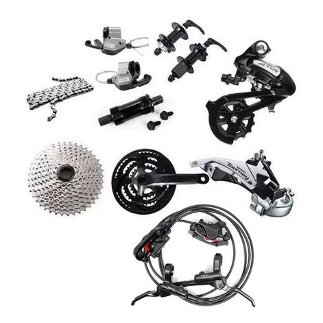 Kit Relação Bike 24v Hidraulico Cassete Cambio Shimano Altus