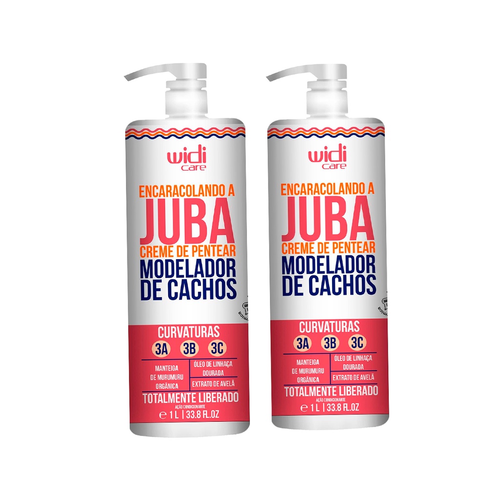 Kit 2 Encaracolando a Juba Creme de Pentear 1L - Widi Care - Beauty