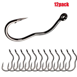 12pcs Anzol De Pesca Automático Anti-Queda De Peixe Linha Dupla Barbela Com Titanium Manganese Alloy Magic Handy