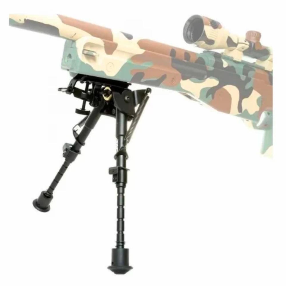 Bipé Apoio P/ Tiro BiPod Universal Sniper Carabina Airsoft