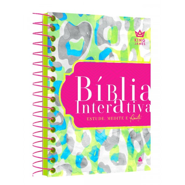 Bíblia Interativa Estude, Medite e Anote | King James | Capa Dura Espiral | Origem em Oferta na Shopee