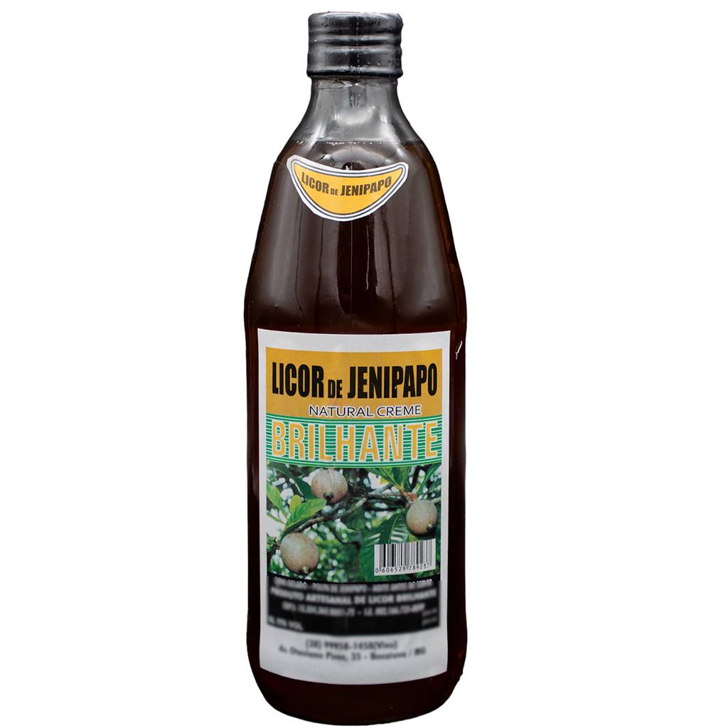 Licor de Jenipapo Natural Brilhante 500ml