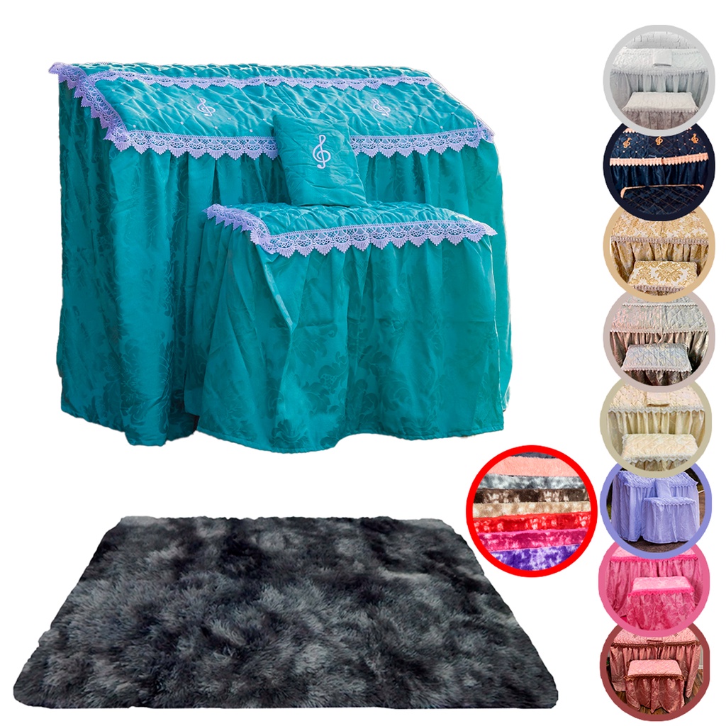 Kit Capa para Órgão Tamanho Universal + Tapete para Órgão
