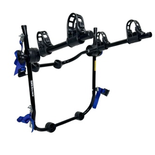 41 - Suporte para bike Transbike 2 bicicletas POP Preto tira Azul Novo em Oferta na Shopee