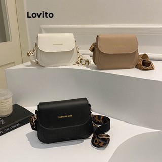 Lovito Bolsa De Ombro Pequena Casual Com Letras Colorblock Para Mulheres LFA11383
