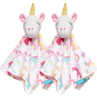 Kit 2 Naninhas Unicórnio Soninho Bebê Pelúcia Macia Antialérgica Buba em Oferta na Shopee