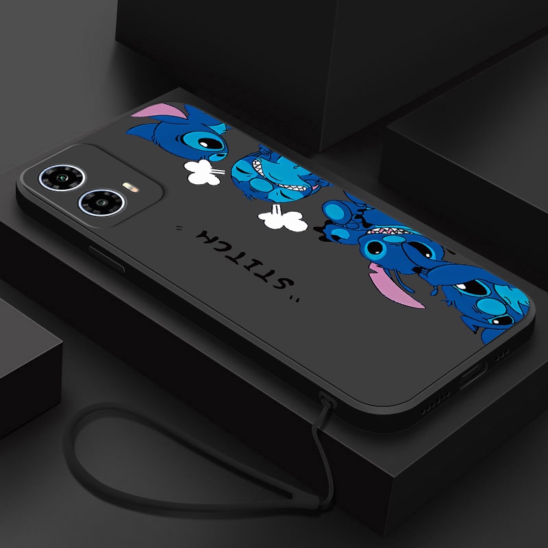 Motorola MOTO G35 G55 G75 5G Olhos Grandes Monstro Caso De Telefone Fosco Silicone Líquido Embalagem Doces Sílica Capa