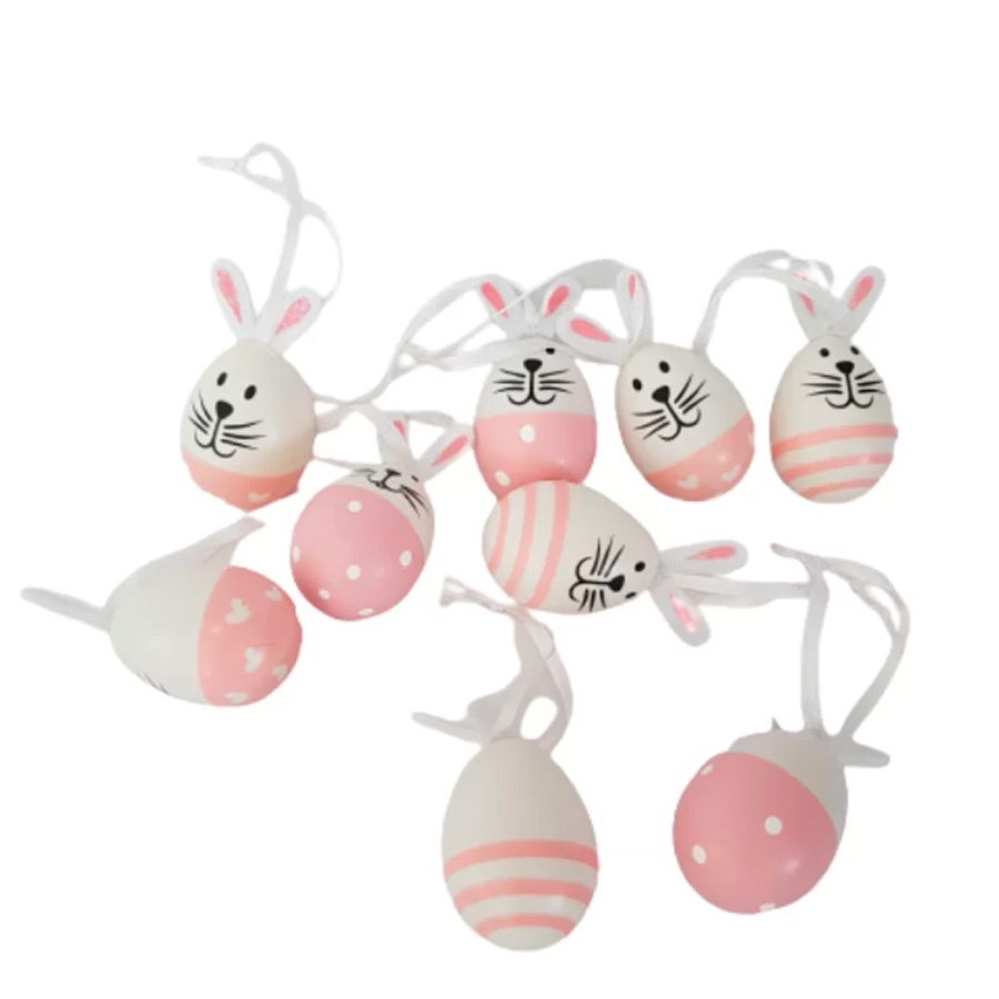 Sacos de Ovos de Codorna Sortidos - Branco e Rosa - 9 unidades - Cromus - Rizzo
