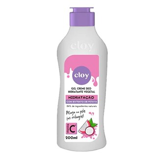 Gel Creme Deo Hidratante Vegetal Cloy Vitamina C 200ml