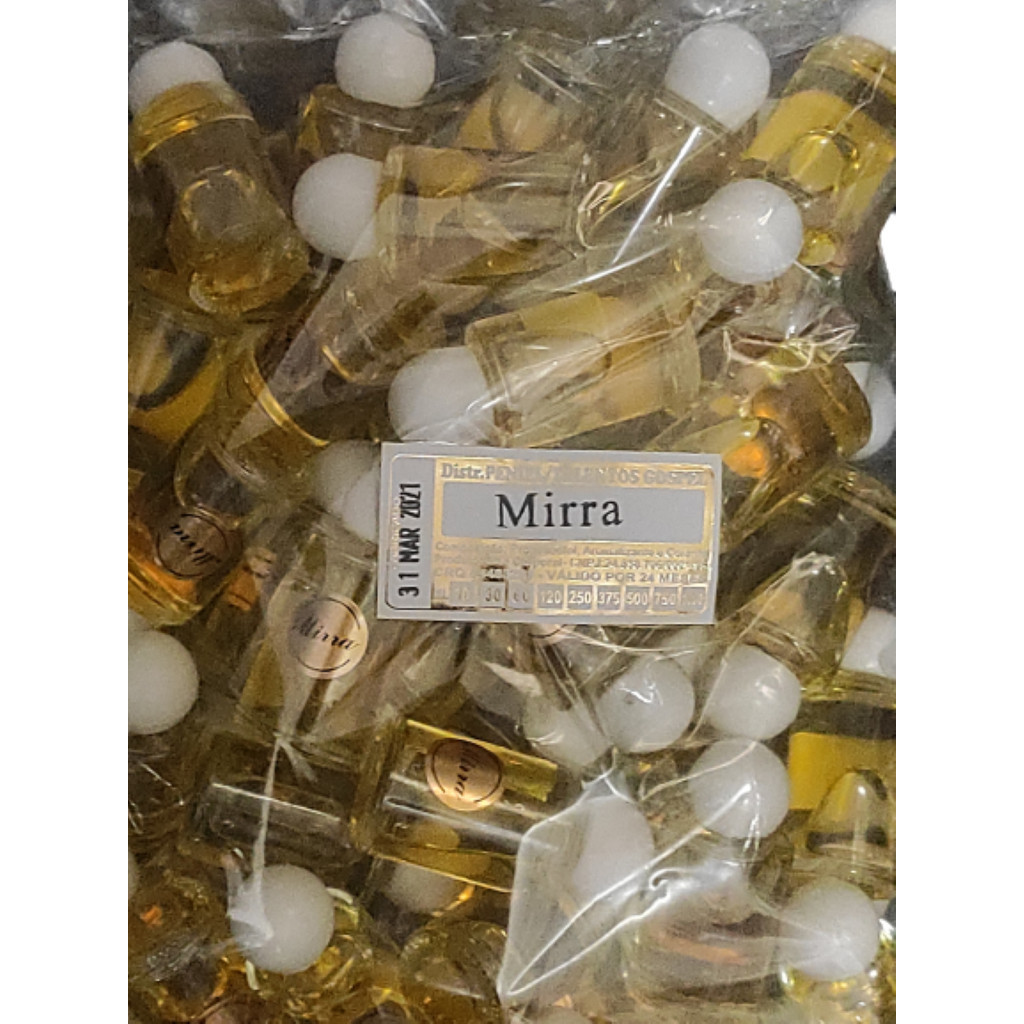Lote 50 Óleo De Unção Mirra Original vidro 10 ml de Bolso