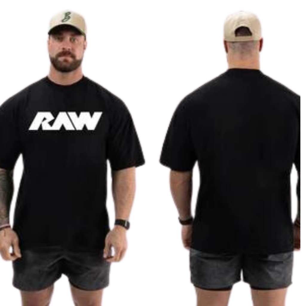 Camiseta Oversized Raw Academia Maromba Moda Fitness Premium Blusa Treino Maromba