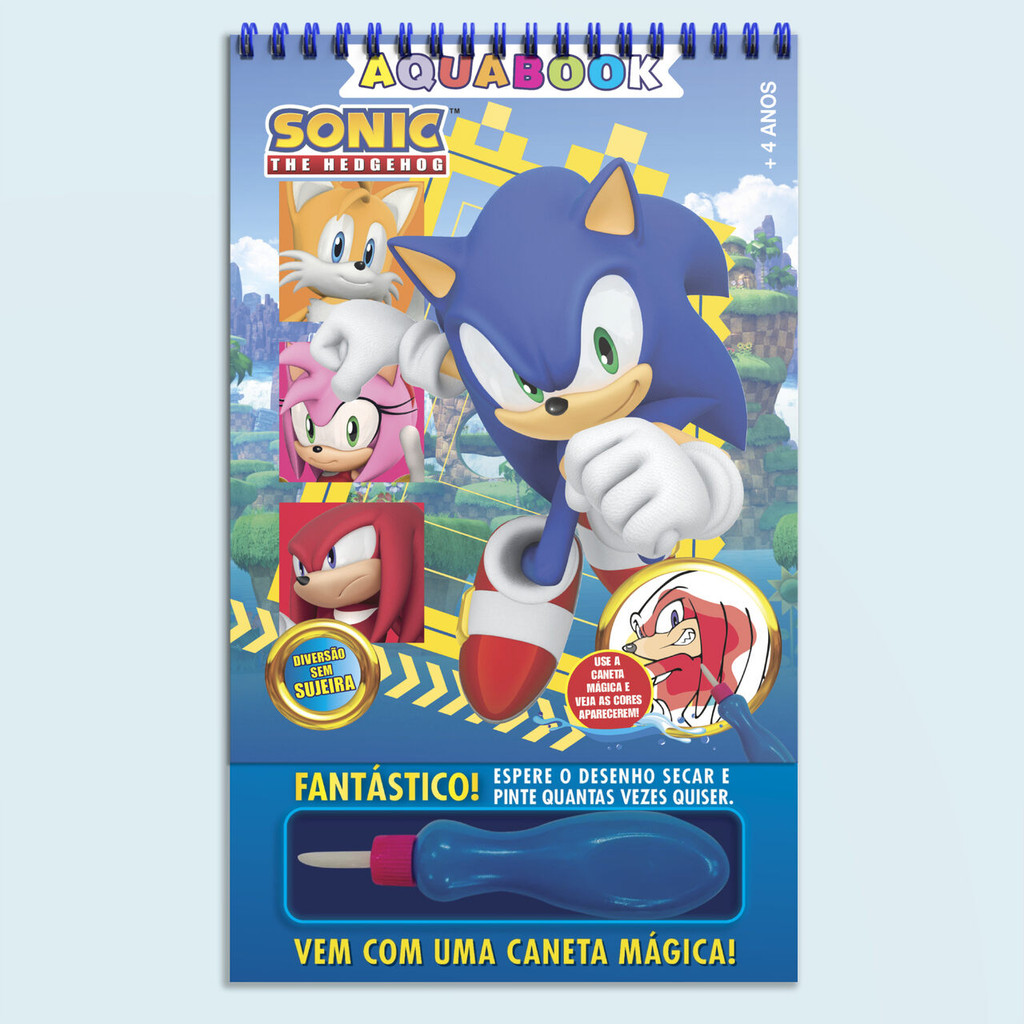 Sonic Aquabook - com Caneta Mágica