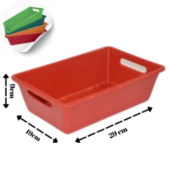 KIT 20 Cesta Cestinha Farmácia Lanches 29x19x9cm Cesta Multiuso Pequena