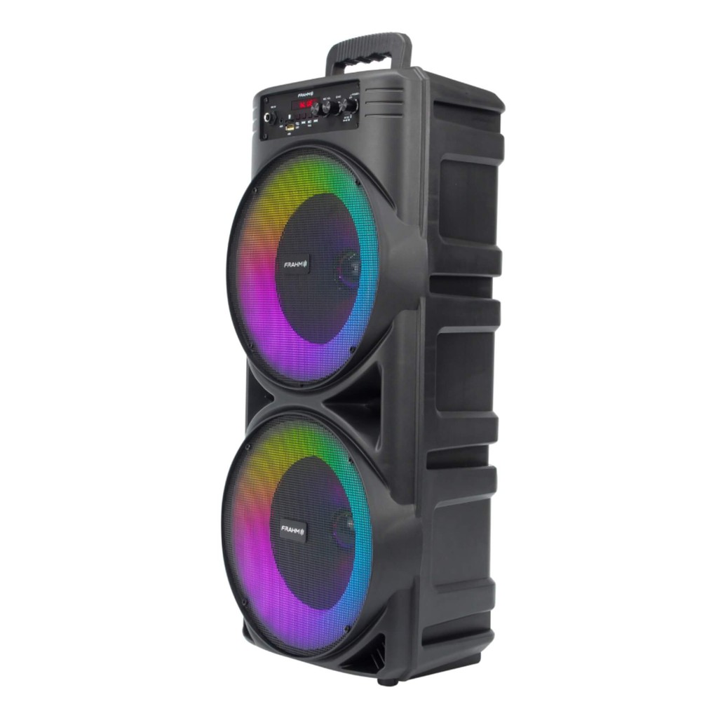 Caixa Amplificada Multiuso Frahm TF 370 TWS 2x8" com Bateria Interna de Lítio 2400mAh - 32551