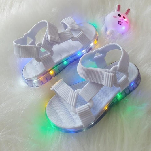 Papete Infantil Sandalia Papete Infantil Feminina Bebe Menina com Luz de Led Infantil 2024