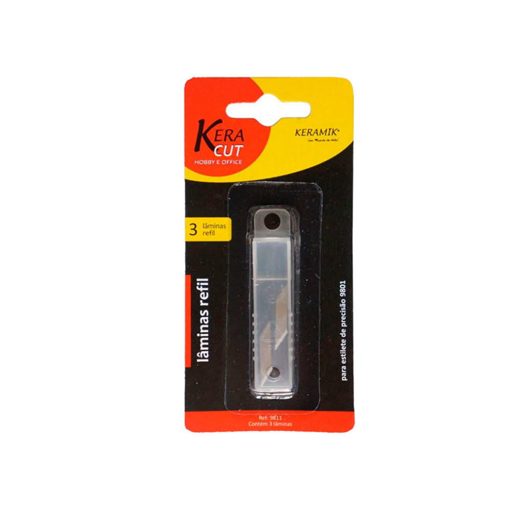 Refil Lâmina para Estilete de Precisão Pequeno Keramik 9811 c/3