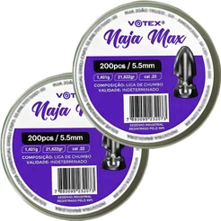 Kit 2 Chumbinhos Naja Max 5.5mm 200pcs/pot - Votex