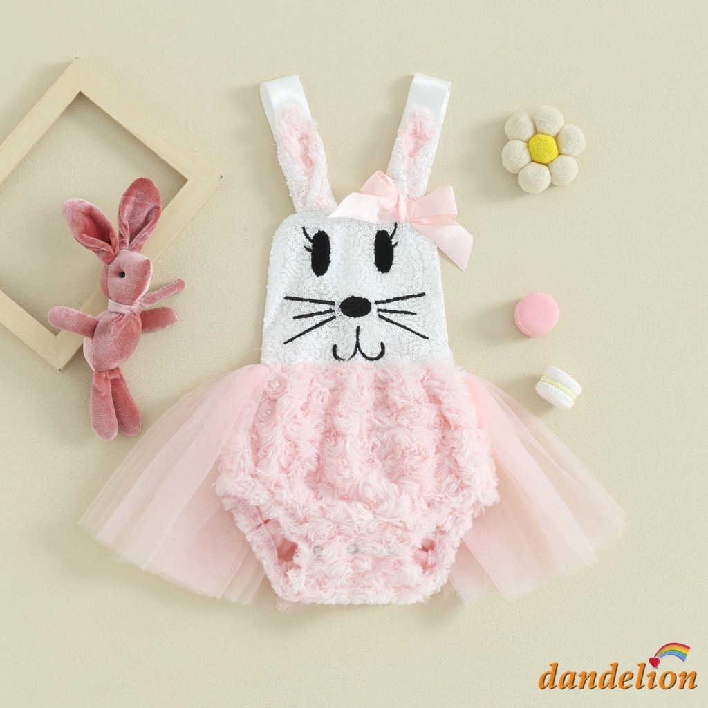 Macacão De Coelho Para Bebês De Páscoa – Felpudo Sem Mangas Com Design Sessão De Fotos , Comemoração E Festa De Primaver