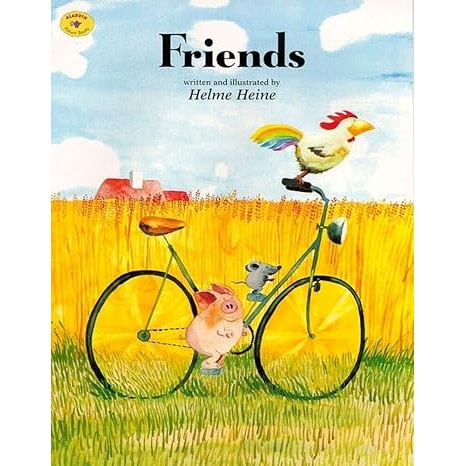 Livro Friends, Idioma Inglês, Autor Helme Heine, Editora Aladdin Paperbacks