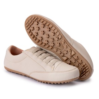 Tênis Feminino Sapatenis Casual Mocassim Confortável Calce Fácil Mocatenis Couro Ecológico em Oferta na Shopee