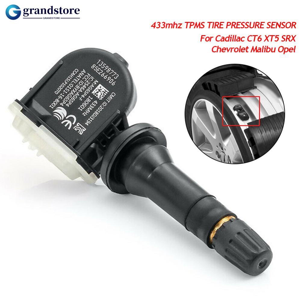 GS 1Pc 433mhz Tpms Sensor De Monitoramento De Pressão De Pneus Para Cadillac CT6 XT5 SRX 13598773 U8V9