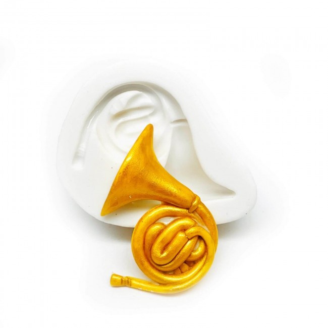 Molde de Silicone Instrumentos Musicais - Trompa