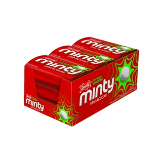 Caixa Pastilha Minty Morango Azedinho Sem Açúcar Docile 9ltX21g