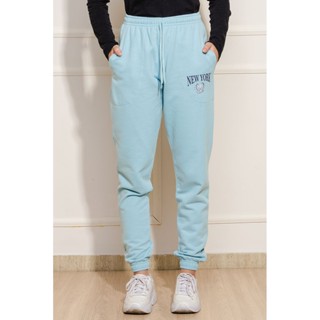 Calça Feminina Moletom New York - Azul