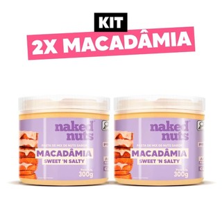 Combo 2 Pastas Mix de Nuts Macadâmia - Zero Açúcar e Proteica - Naked Nuts em Oferta na Shopee