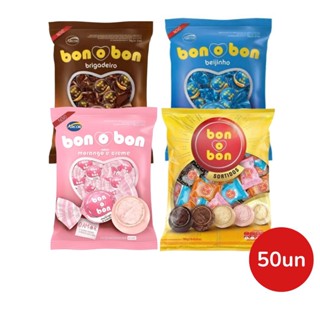 Bombom Bon o Bon Arcor pacote c/50un - Sortido Beijinho Morango