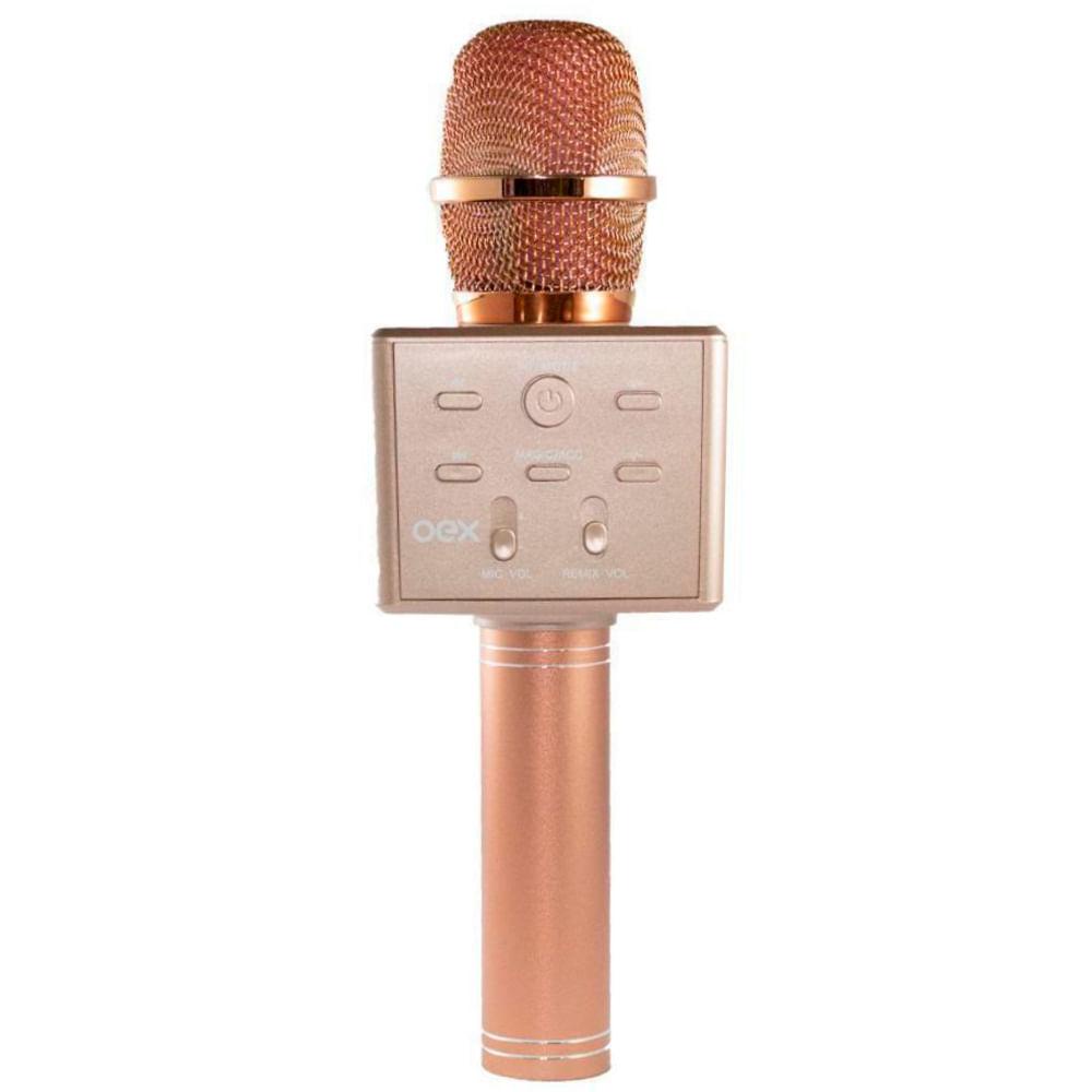 Microfone Bluetooth TWS SuperStar Rosa MK101 - OEX