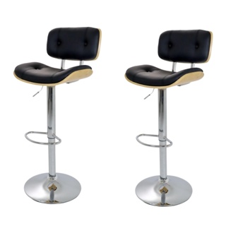 Kit 2 Banquetas Lux Wood Giratórias para Cozinha Área Gourmet Bancada em Oferta na Shopee