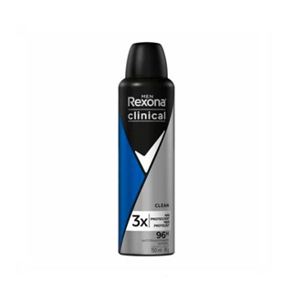 Desodorante Aerossol Rexona Masculino Clinical Clean 150ml em Oferta na Shopee