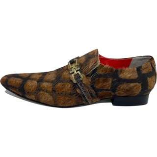 Sapato Masculino Italiano em Couro Social Executivo Marrom Cardon Bico Fino Ref: 503 Marrom