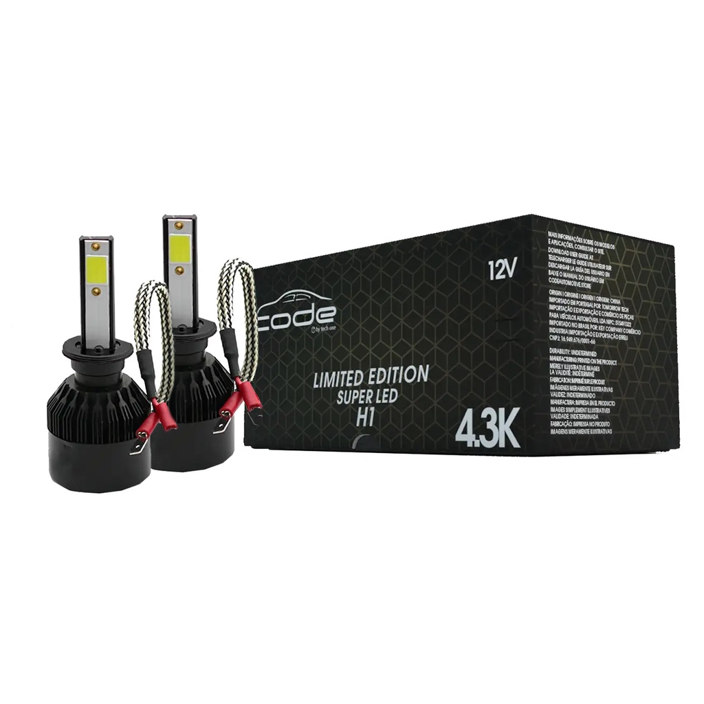 Kit Lampada Super Led Limited Edition 12v 4300k H1 Tech One em Oferta na Shopee