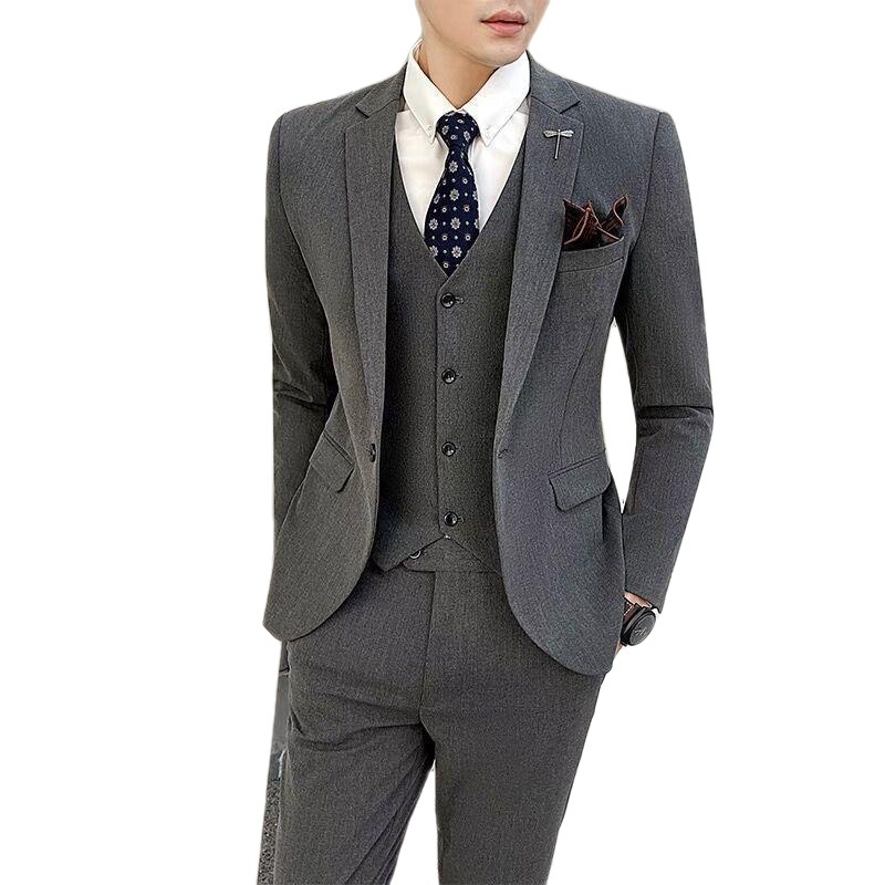 Noivo casual se casa bonito terno britânico conjunto completo terno terno terno terno terno terno terno terno terno terno de negócios 10.16 coreano vestido masculino